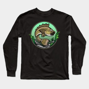 Fish underwater illustration Long Sleeve T-Shirt